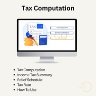 Tax Computation Template  Income Tax Summary Pengiraan Cukai Ringkasan Cukai Pendapatan 税收计算 所得税汇总