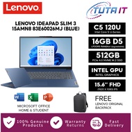 LENOVO IdeaPad Slim 3 15IRU9-83E60026MJ/83E60027MJ 15.6" Laptop Blue/Grey (5-120U, 16GB 5200Mhz, 512