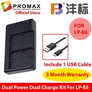 FB Tech Canon LP E6n Battery Charger for Canon Camera LP-E6n LPE6FB Dual USB LP-E6 Camera Battery Ch