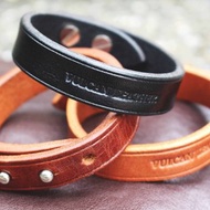 【VULCAN Bracelet 皮革手環 成雙成對 兩件優惠】畢業禮物 壓印