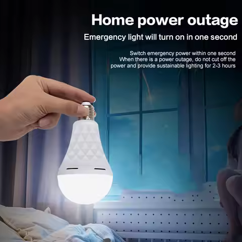 7W/9W/12W/15W Emergency LED Light Bulb E27 Rechargeable Waterproof Touched Bulb Ultra-bright For Eme