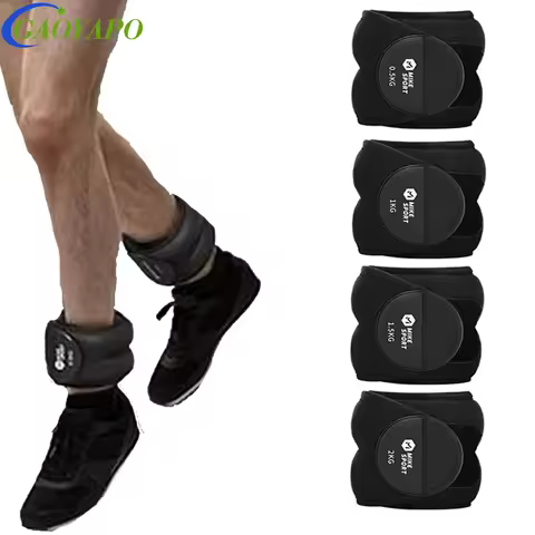 1Pair Adjustable Ankle & Wrist Weights 1kg 2kg 3kg 4kg - Premium Neoprene Weighted Straps for Men &W
