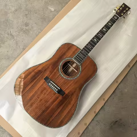41-inch D45 series full KOA wood full abalone inlaid with bright paint acoustic guitar