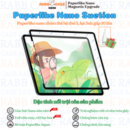 Miếng dán Paperlike nam châm nano suction full viền thế hệ mới từ tính cao chống chói dành cho ipad
