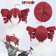 ผมปลอม UTAU Virtual Singer Tetou Gravity Double Tail Cosplay ทำมือสำหรับผู้หญิง ชุดคอสเพลย์ ชุดนักแส
