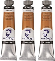 Tarens T0204-265-3 VanGogh Transparent Oxide Yellow, Set of 3, 0.7 fl oz (20 ml)