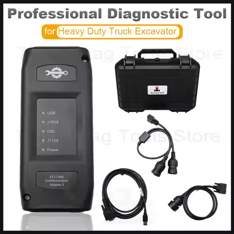 ET3 Communication Adapter 317-7485 Diagnostic Tool for Caterpillar – J1939/J1708 6/9/14-Pin Cables
