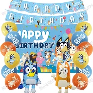 [Free Shipping] Miaomiao Dog Britney Bingo Balloon Toy Children Birthday Decoration Bluey Pull Flag 