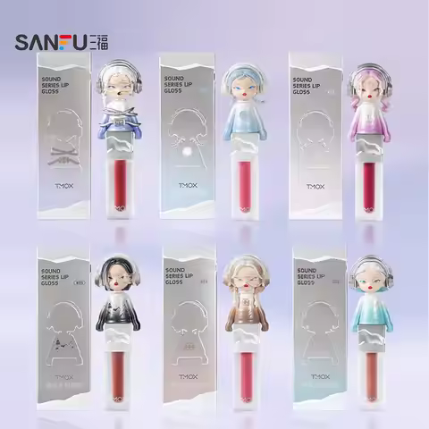 SANFU MYY Glossy Lip Tint High-Shine Dewy Plump Effect,Weightless Hydrating Gel Lip Glaze,Glossy Fil