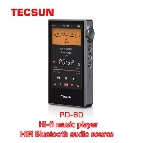 Tecsun PD-60 4 Inch IPS Touch Screen Bluetooth 4.2 Audio Music Player 24bit 192kHz WAV FLAC APE DSD1