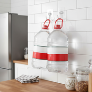 10PCS Transparent Stainless Steel Wall Hooks – Mountable, 5kg Strength, 180° Turn (7x7cm, TS2)  10PC