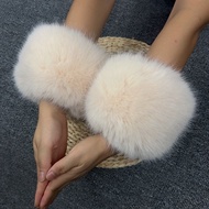 Raccoon Fur Faux Fur Hand Ring Fur Wristband Female Sleeve Faux Rabbit Fur Bracelet Cuff Wrist Sleev