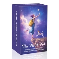 The Violet Veil Tarot Set, 78 Pieces, 13x8 Cm, Includes Paper Instructions, Calm Dream World Card Ga