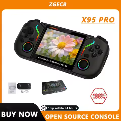 FLLAPT X95 Pro Handheld Game Console 3.5 Inch Android 9.0 Retro Video Game Console WiFi Portable Vid