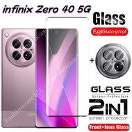 2in1 infinix Zero 40 5G 4G 2024 Curved Tempered Glass Film Screen Protector For Infinix Zero 40 30 5