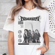 Kpop AESPA Cotton T-shirt Aespa Armageddon KARINA WINTER NINGING GISELLE Print Short Sleeve Top