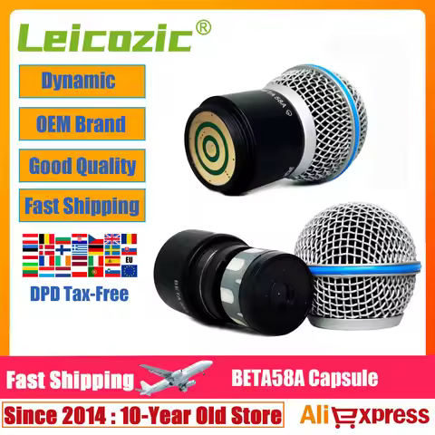 Leicozic BETA58A Microphone Core Dynamic Microfone Capsule Professional Microfono Grilles Compatiabl