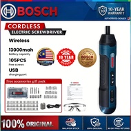BOSCH Cordless Electric Screwdriver Drill Portable Mini Cordless Screwdriver Drill Pemutar Skru