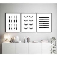 Eyelashes prints Wall art canvas painting Home decor Beauty room decor Lash room decor Salon decor