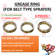 3PCS Grease Ring Set for Belt Type Power Sprayer Pressure Washer Compatible with Kawasaki Sprayer 22A 25A Models