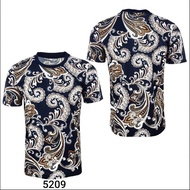 T-shirt Batik Full Print Microfiber Material | T-shirt Batik Print Mikrofiber Material Full Design