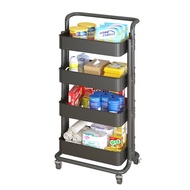 Ikea Storage Rack Trolley Movable Wheeled Nail Cart Baby Products Multi-Layer Kitchen Hand Storage Bathroom/Kitchen Trolley Rack / Storage Shelf / Multifunction Utility Storage