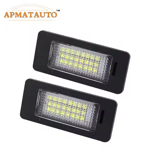 2 White LED Number License Plate Light Bulb For Audi A1 8X A3 8V A4 S4 B8 A5 S5 8T A6 C7 4G A7 4G Q3