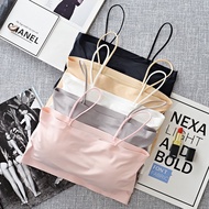 Ready stock Ice silk suspenders chest pad beauty back seamless underwear Comfortable and breathable 