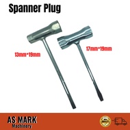 Spanner Plug Plug Wheel 17MM*19MM / 13MM*19MM Brush Cutter Chainsaw Mesin Tebang Pokok Mesin Rumput