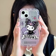 Photo frame airbag case for iphone 14promax 11 13 12 7Plus X XS Max cute Kuromi cover