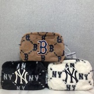 🍎 全新現貨 MLB 相機包 羊羔絨 斜挎單肩包 男女通用