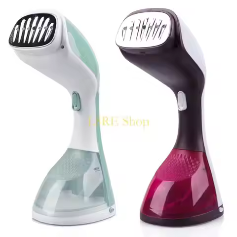 L8RE Portable Handheld-Garment 1400W Stainless Steel Plate-Steam Nozzle 2-in-1-Fabric Wrinkle-Remove