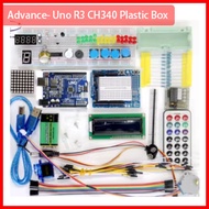 UNO R3/16U2 / Mega 2560 RBT School Basic Advance Ultimate Pro Upgraded Sensor Learning Starter Kit Set for Arduino