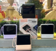 พาวเวอร์แบงค์ 30000mAh powerbank mini สี่สายในตัว เล็ก เบา เพาเวอร์แบงค์อี42