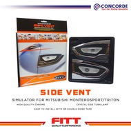 CONCORDE FITT SIDE VENT SIMULATORS FOR MONTERO SPORT 2012 (30-088)