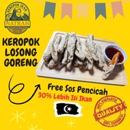 Keropok Losong Goreng FRESH VACUUM PACK / Keropok Losong Terengganu / Keropok Losong / Keropok Lekor