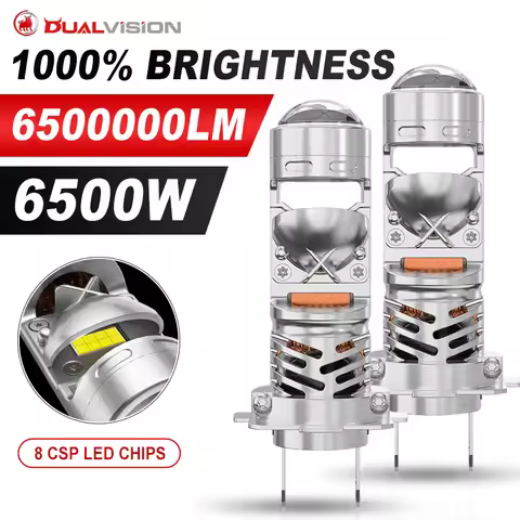H7 LED Car Headlight Bulbs Projector Lens Bi-LED H4 High Beam Low Beam 80000LM H11 H8 HB3 9005 HB4 9