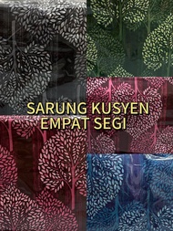 SARUNG KUSYEN BENTUK EMPAT SEGI DOUBLE ZIP 1 SET 14 PCS/CUSHION COVER COTTON STANDARD SIZE