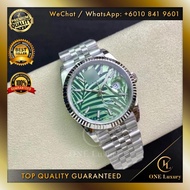 🔥SWISS TOP QUALITY🔥 DATEJUST 36MM GREEN PALM MOTIF DIAL JUBILEE BRACELET 126234 - MEN WATCH SWISS LU