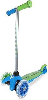 Scooter for Kids Ages 3-5 - Light Up Wheels, Extra Wide Deck, Foot Activated Break, Self Balancing Kids Toys for Boys &amp; Girls