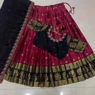 [PRE-ORDER] 2026 AUG READYMADE LEHENGA CHOLI 3-PIECE SET WITH BLOUSE AND DUPATTA | WOMEN’S INDIAN BO