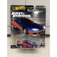 Xe mô hình đồ chơi bánh cao su Hotwheels 1:64 PREMIUM - FAST & FURIOUS - Nissan Silvia (S15)