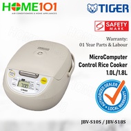 Tiger Microcomputer Controlled Rice Cooker 1.0L - 1.8L [JBV-S10S][JBV-S18S]