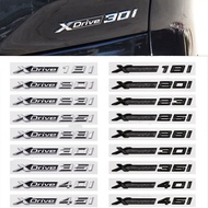 3D ABS XDrive Emblem For BMW X1 X2 X3 X5 X6 X7 Car Fender Rear Trunk Sticker X Drive 18d 20d 25d 30d
