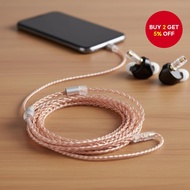 KBEAR 2PIN MMCX QDC TFZ Replacement Cord 4-Core Pure Copper Cable with 3.5mm Plug for KZ ZST ZSN PRO