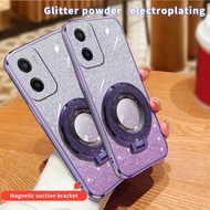 New Phone case Moto G05 Back cover Fashionable Frosted Silicone Soft Dustproof Bracket Adsorb for Mo