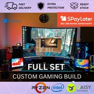 (READY STOCK) FULL SET BUDGET GAMING PC / CUSTOM PC / INTEL / RYZEN / NVIDIA RTX / CPU DESKTOP