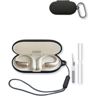 Case for 1MORE S11 Earbuds,Soft Protective,Silicone Case Cover with Keychain & Cleaning Kit & Lanyar