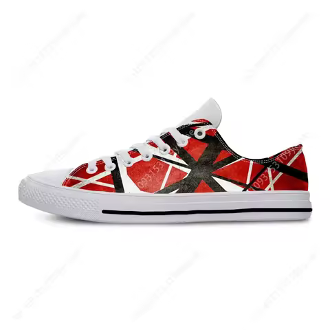 Hot EVH 5150 Stripe Guitar Heavy Metal Rock Music Board Shoes Lightweight Men Women Sneakers Breatha