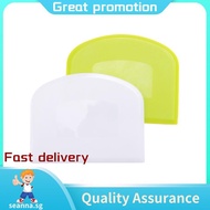 2 Pieces Dough Scraper Bowl Scraper Food-Safe Plastic Dough Cutter Flexible Plastic Scraper Practica